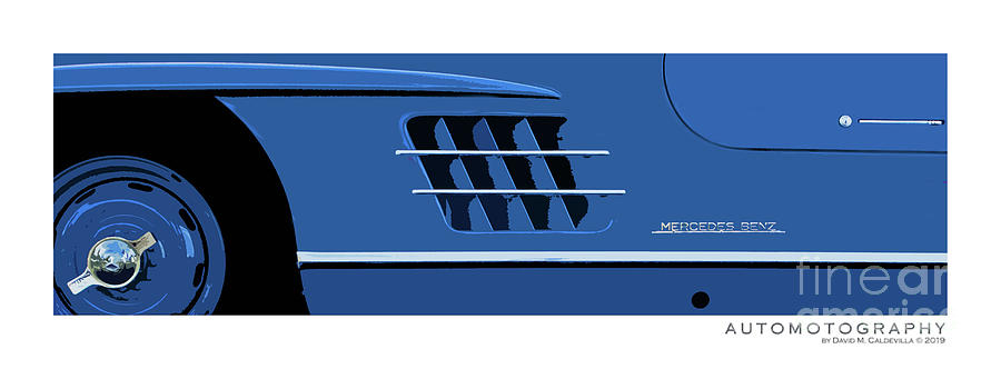 Mercedes Benz 300 SL Gullwing Drivers Side Digital Art by David Caldevilla