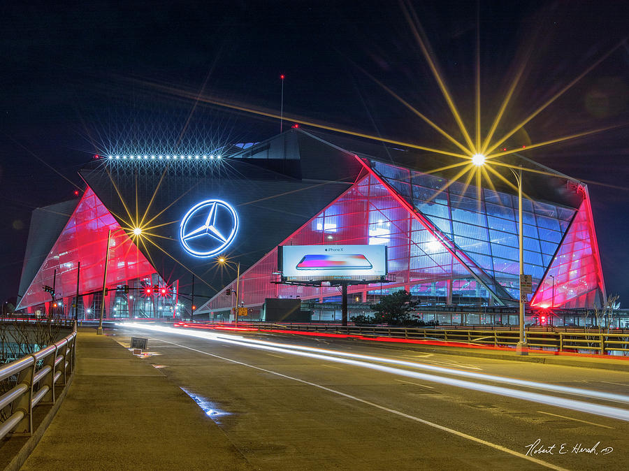 Mercedes-Benz Stadium Photograph by Robert Hersh