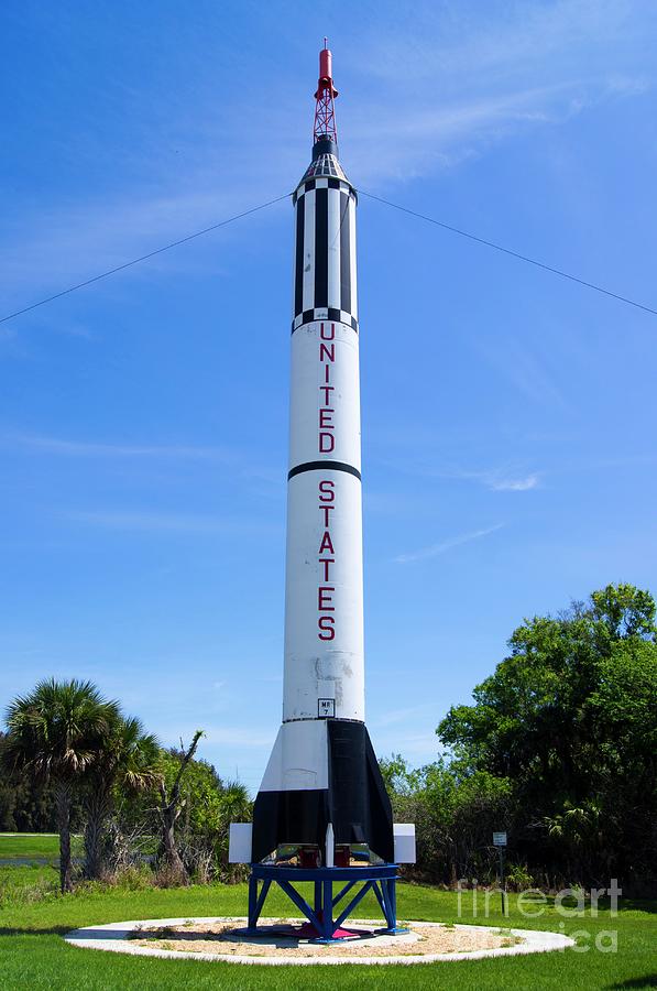 Space Photograph - Mercury-redstone Booster At Ksc by Mark Williamson/science Photo Library