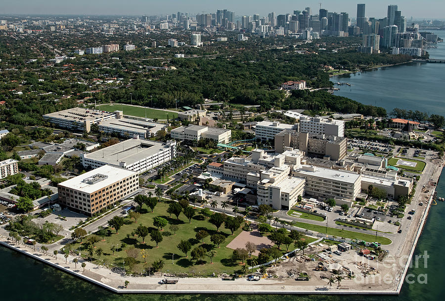 Mercy Hospital Miami Aerial Photograph by David Oppenheimer