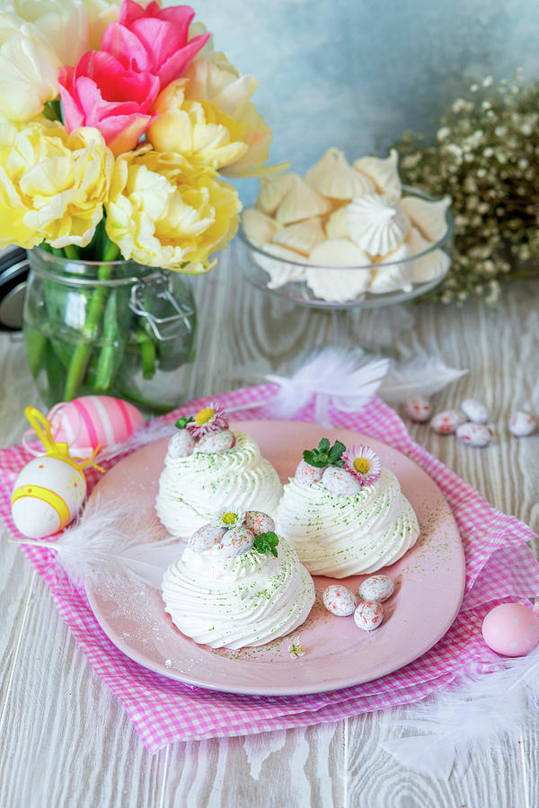Meringues For Easter Photograph by Irina Meliukh