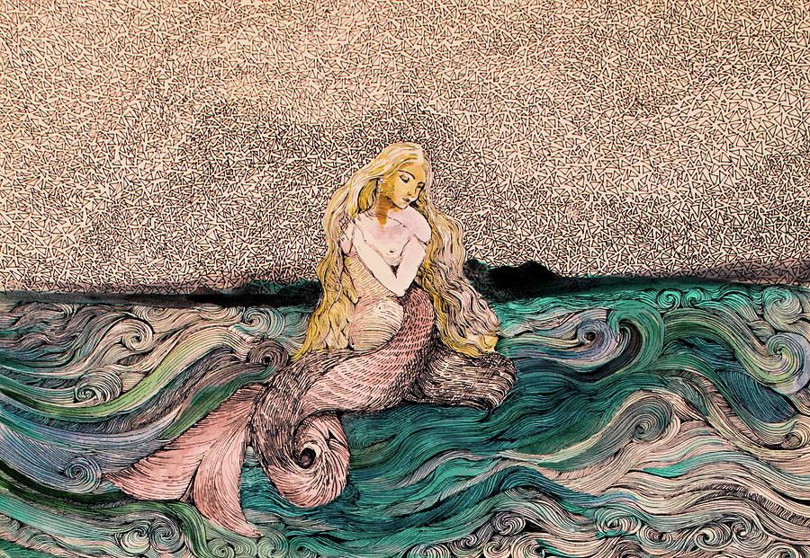 Mermaid Mixed Media by Anna Deligianni - Fine Art America