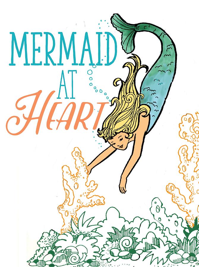 Mermaid At Heart Drawing by Beverly Johnston