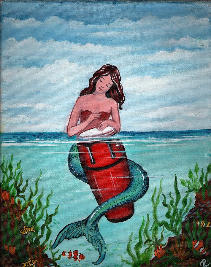 The Mermaid Drummer Painting by James RODERICK