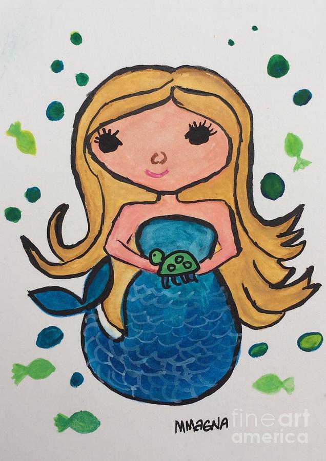 Mermaid in Turquoise by Marti Magna Mermaid in Turquoise by Marti Magna