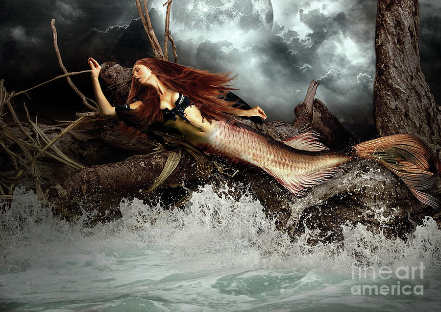 Mermaid Digital Art by Marissa Maheras