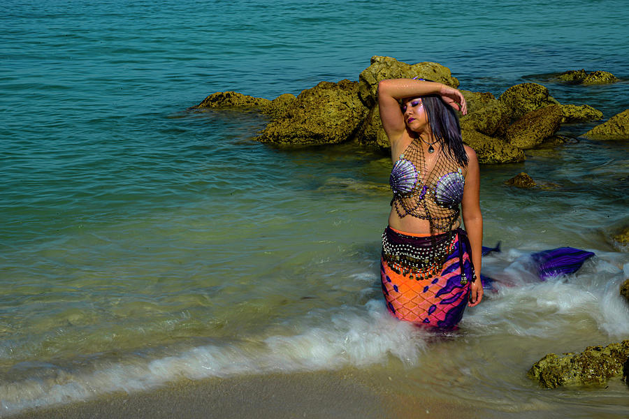 Mermaid on Beach Photograph by Keith Lovejoy