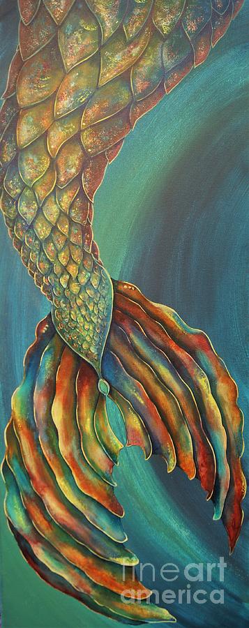 Mermaid Tail 1 Painting by Reina Cottier