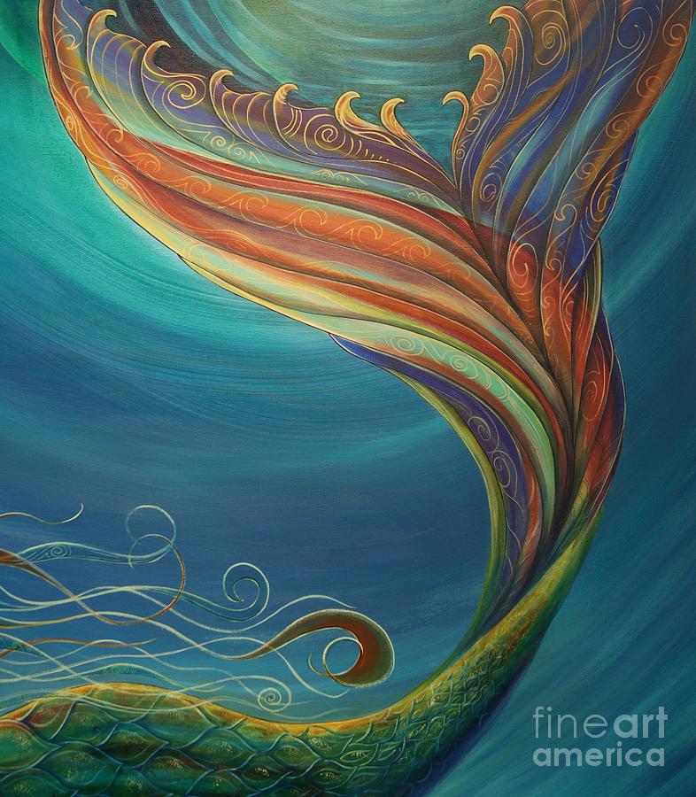 Mermaid Tail 3 Painting by Reina Cottier