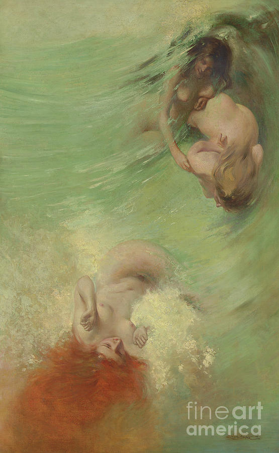 Mermaids and Sea Nymphs Painting by Eric Pape