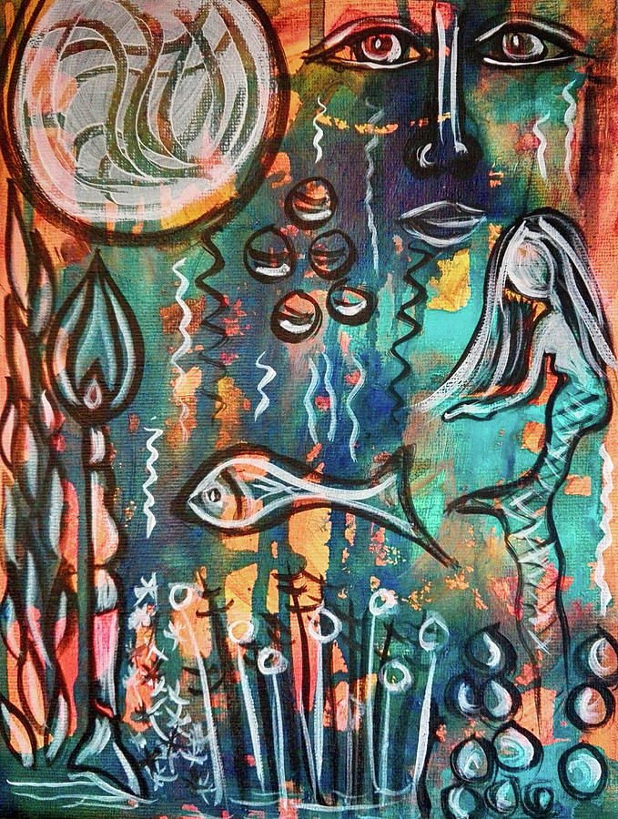 Mermaids Dream Mixed Media by Mimulux Patricia No