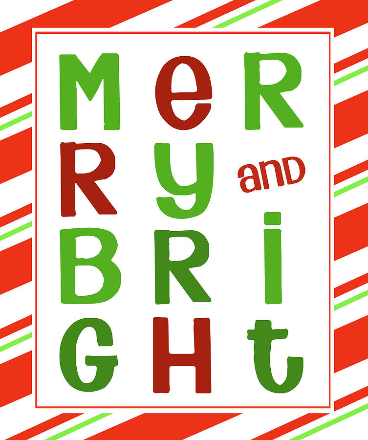 Christmas Digital Art - Merry And Bright by Sundance Q