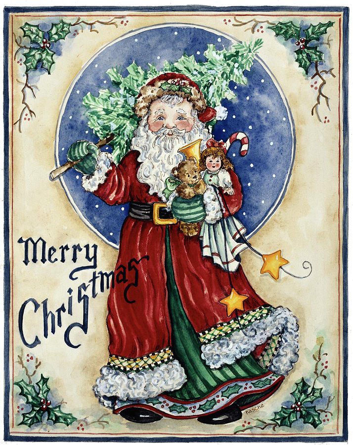 Merry Christmas / St. Nick Painting by Shelly Rasche - Fine Art America