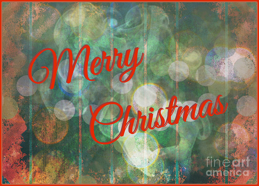 Merry Christmas Abstract Digital Art