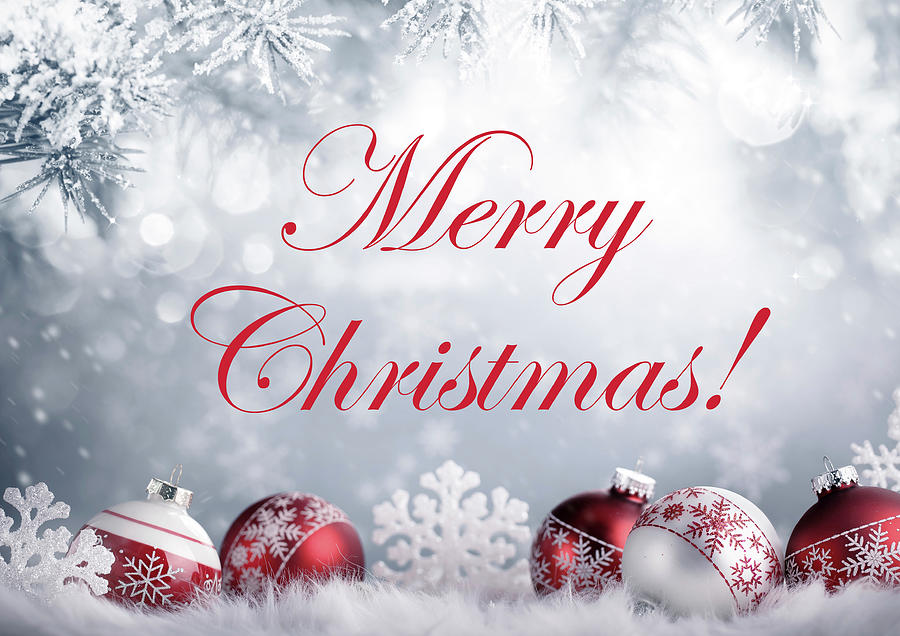 Merry Christmas Mixed Media by Johanna Hurmerinta