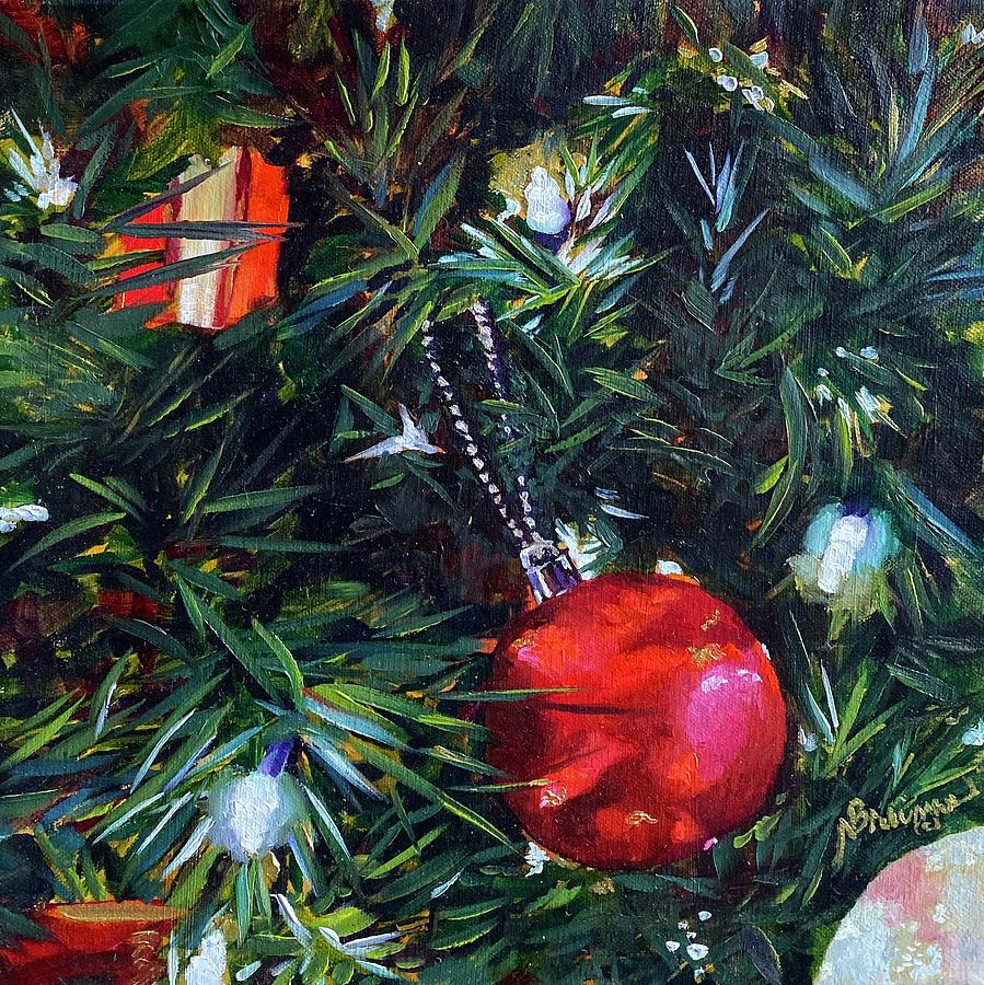 Merry Christmas Painting by Nancy Breiman