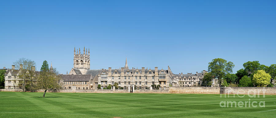 Merton College Oxford Panoramic Photograph by Tim Gainey