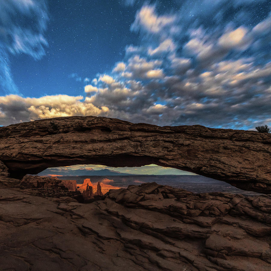 Mesa Arch by Moonlight Photograph by Paul LeSage