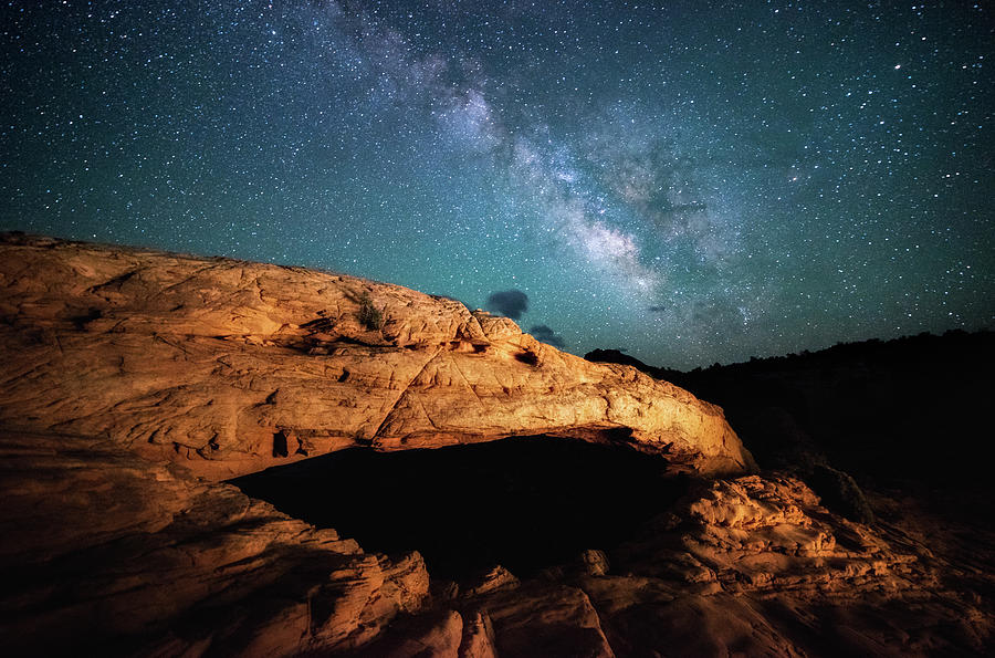 Desert Photograph - Mesas Milky Way by Darren White Photography
