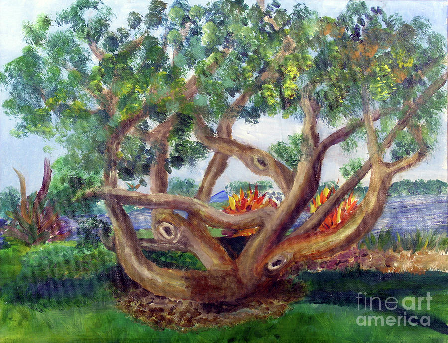 Mesmerizing Tree Painting by Donna Walsh