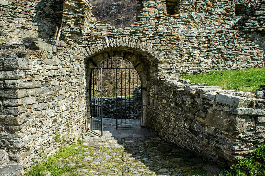 Mesocco Castle Gate 2 Photograph by Dawn Richards