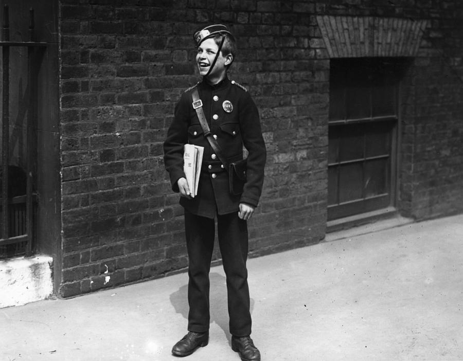 Messenger Boy Photograph by General Photographic Agency Messenger Boy Photograph by General Photographic Agency