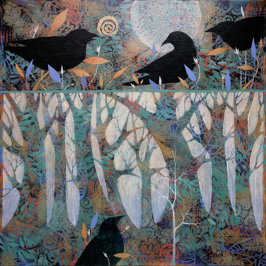 Tree Painting - Messengers by Sue Davis