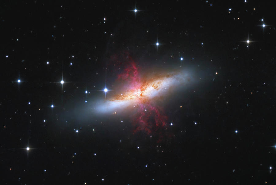 Messier 82, A Starburst Galaxy Photograph by Lorand Fenyes