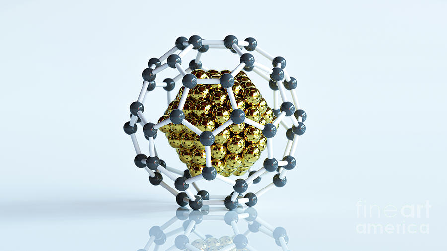 Metal Inside Fullerene Photograph by Thom Leach / Science Photo Library
