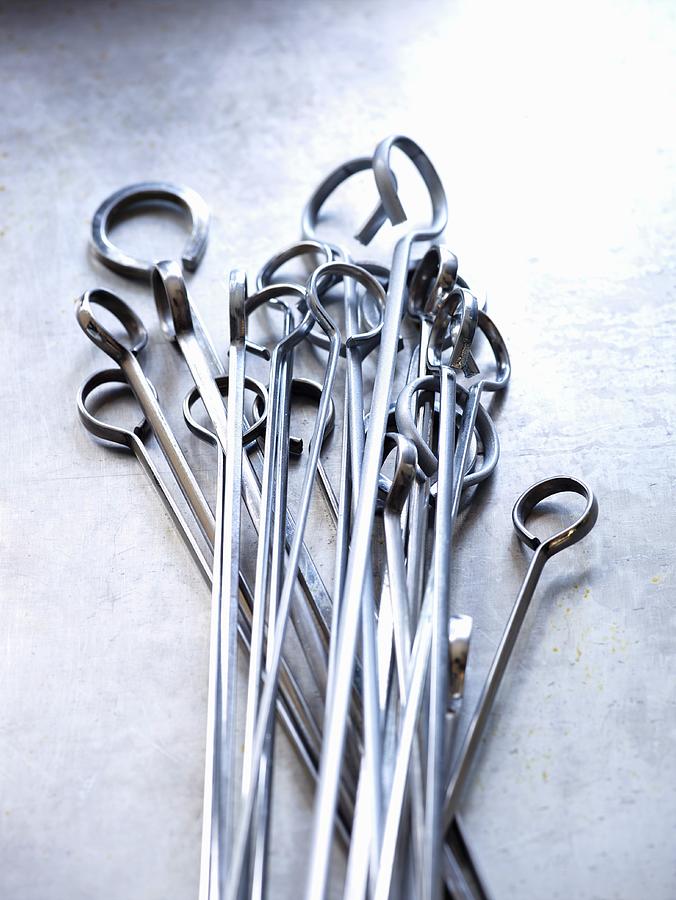 Metal Skewers Photograph by Leigh Beisch