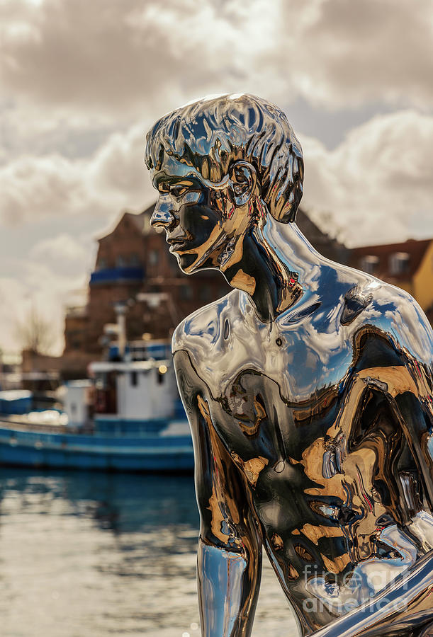 Metal statue Helsingor Denmark Photograph by Sophie McAulay