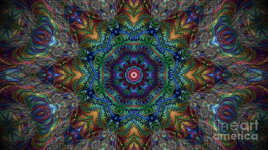 Metalic Peacock Digital Art by Leslie Gatson-Mudd - Fine Art America