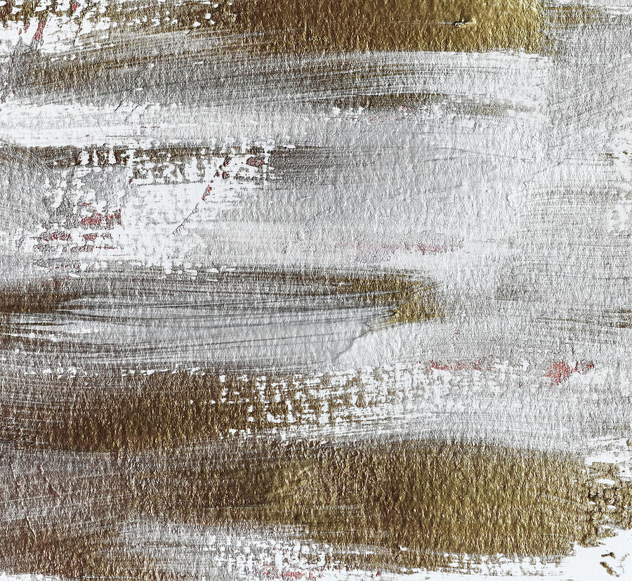 Metallic Abstract Painting 3 #texture #minimalism Photograph by Andrea Anderegg