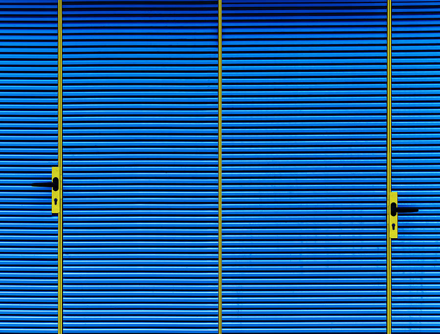 Architecture Photograph - Metallic Blue 2 by Jois Domont ( J.l.g.)
