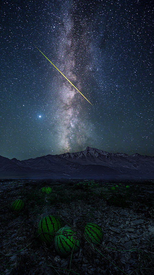 Meteors On The Watermelon Ground Photograph by Simoon