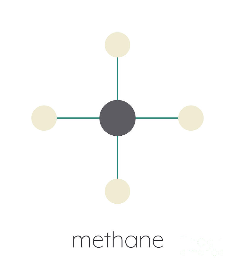 Methane Natural Gas Molecule Photograph by Molekuul/science Photo Library