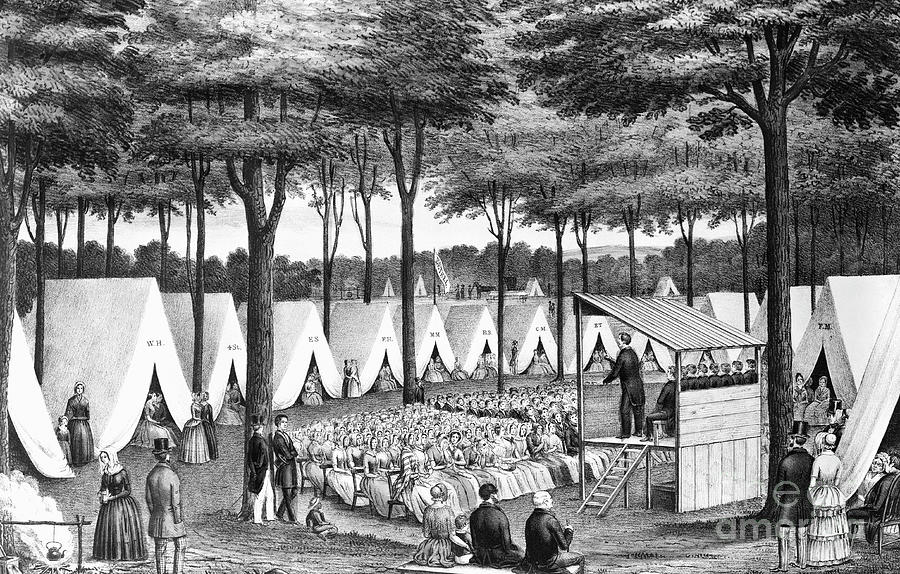 Methodist Camp Meeting 1850 Photograph by Bettmann