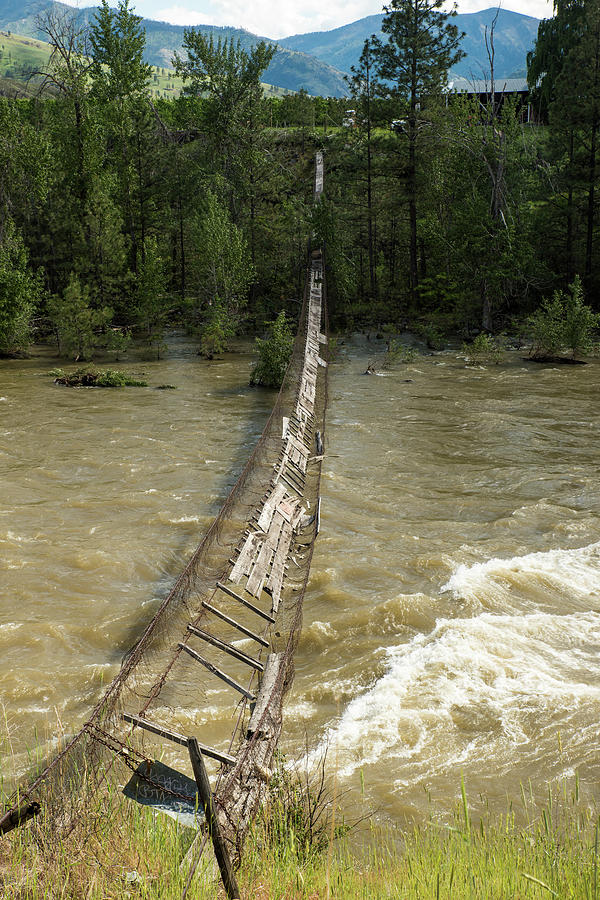 Methow River Broken Bridge Photograph by Tom Cochran