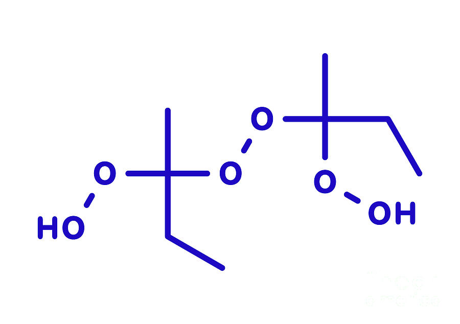 Methyl Photograph - Methyl Ethyl Ketone Peroxide Explosive Molecule by Molekuul/science Photo Library