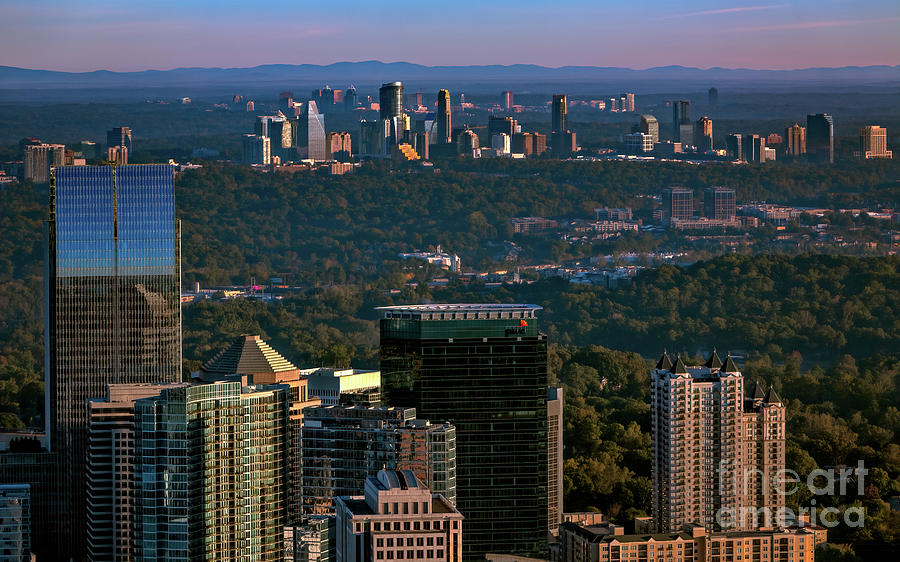 Metro Atlanta Skyline Photograph by Doug Sturgess