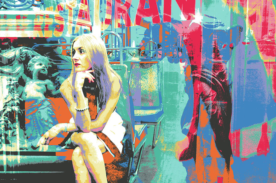 Paris Mixed Media - Metro Blonde by Shay Culligan