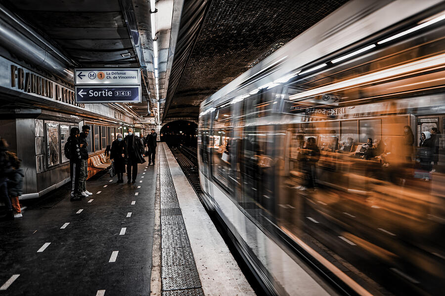 Metro Paris Photograph by Claude Lauper