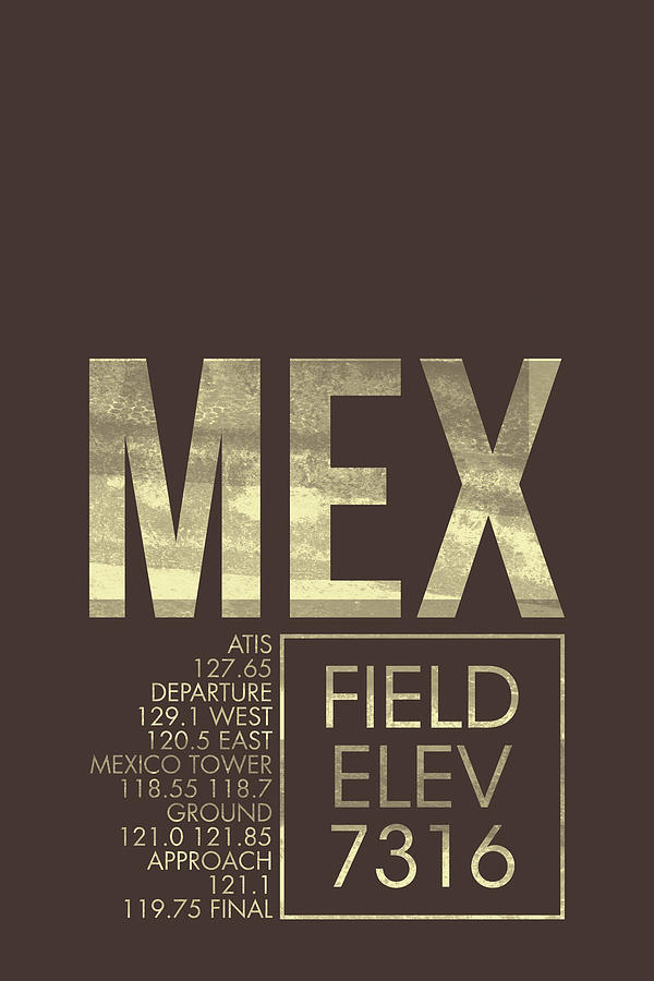 Typography Digital Art - Mex Atc by O8 Left
