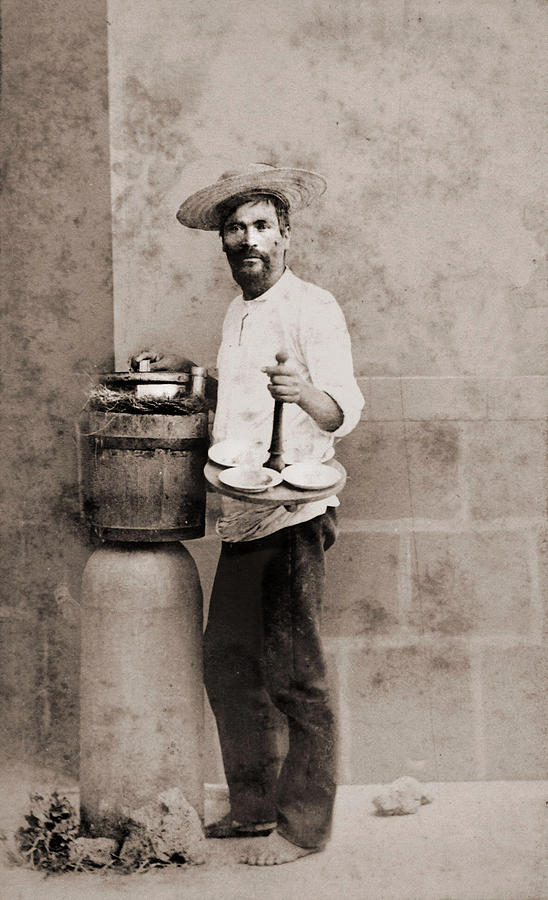 Mexican Ice Cream Vendor Painting by Unknown