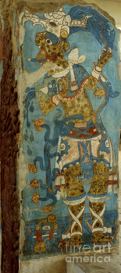 Portrait Painting - Mexican Lord In Cacaxtla, Late Classic Period by Mayan