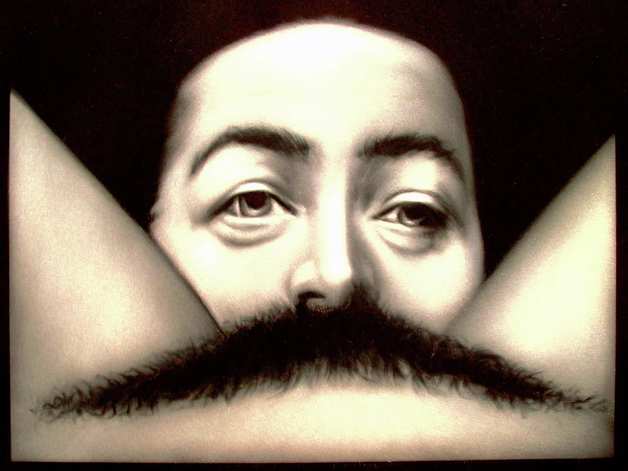 Emiliano Zapata Painting - Mexican Mustache Cunnilingus de Zapata by Ramirez