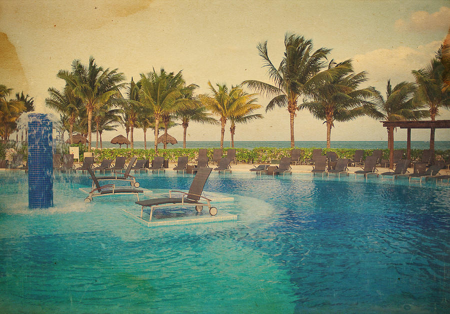 Summer Photograph - Mexican Resort Pool by Thepalmer