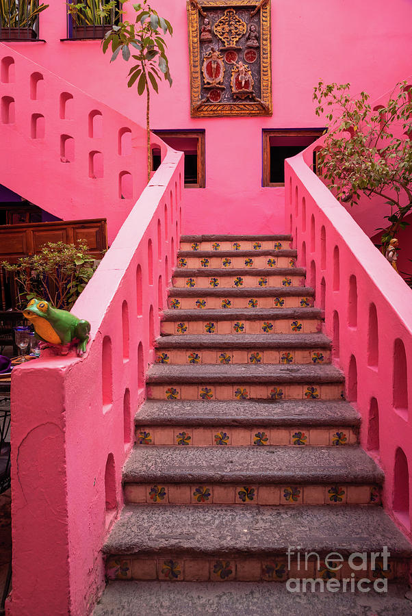 Mexican Staircase Photograph by Inge Johnsson
