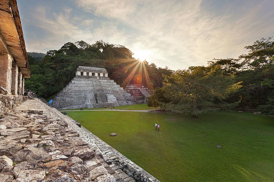 Mexico, Chiapas, Palenque, Temple Of The Inscriptions, Palenque ...