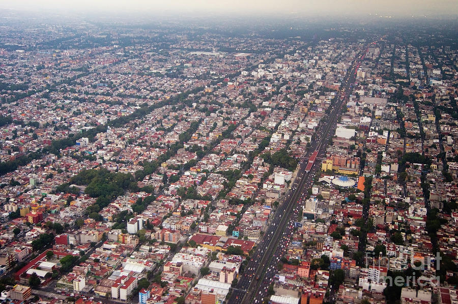 Mexico City From The Air Photograph by Mark Williamson/science Photo Library